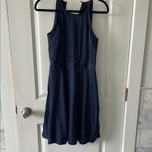 Banana Republic Blue A-line Halter sleeveless dress for cocktail